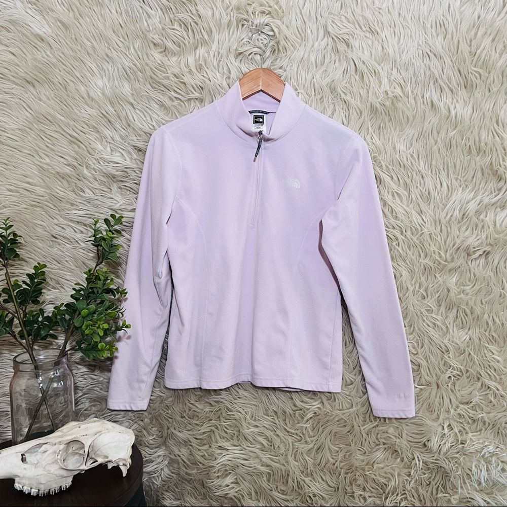 [North Face] Girls' Pink Fleece Pullover